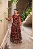 NF-6294 Maroon Net Stitched Long Shirt