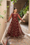 NF-6294 Maroon Net Stitched Long Shirt