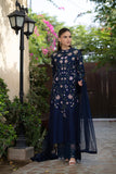 NF-6514 Blue Silk Stitched 2PC Suit