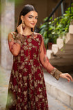 NF-6294 Maroon Net Stitched Long Shirt