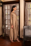 NF-6362 Beige Shamoos Slik Stitched 2pc suit