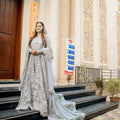 NB-2977 Silver Maxi 3Pc With Heavy Dupatta Nakoosh Shop