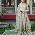 NB-2983 Mint Anarkali 3Pc With Heavy Dupatta Nakoosh Shop