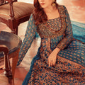 NB-4086 Teal Green Stitched 3Pc with 
Heavy Dupatta Nakoosh Shop