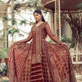 NB-4223 Deep Maroon Stitched 3Pc Dress Nakoosh Shop