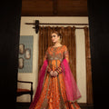 NB-4497 Orange Bridal Dress Nakoosh Shop