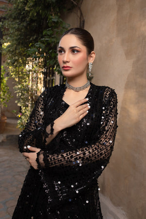 NB-4574 Black Sequins Lehnga Choli Stitched Dress Nakoosh Shop
