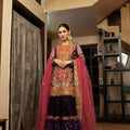 NB-4579 Purple Pink Gharara 3Pc Stitched Dress Nakoosh Shop