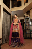 NB-4579 Purple Pink Gharara 3Pc Stitched Dress