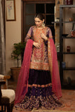 NB-4579 Purple Pink Gharara 3Pc Stitched Dress Nakoosh Shop