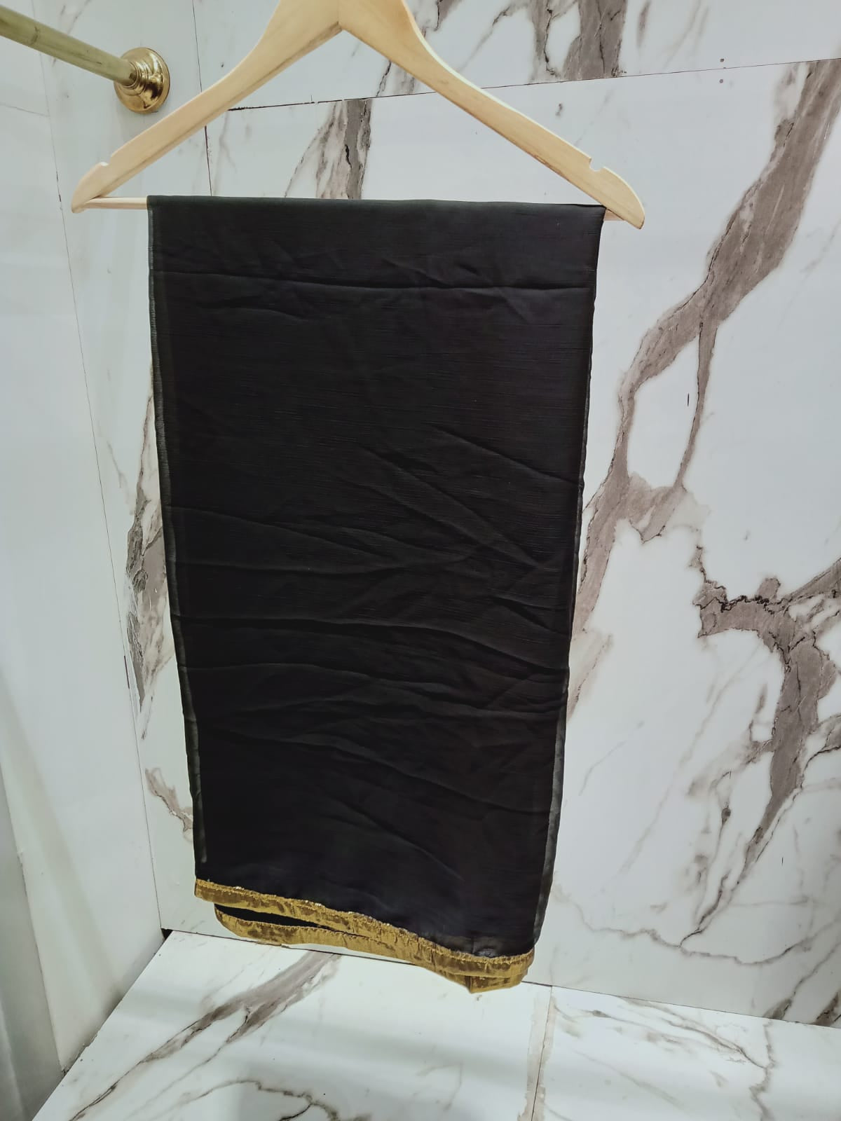 ND-Black Chiffon Dupatta Nakoosh Shop