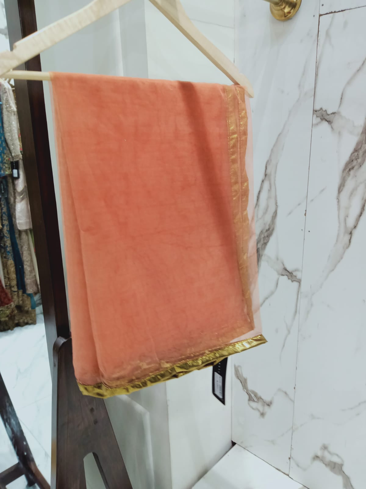ND-Orange Net Dupatta Nakoosh Shop