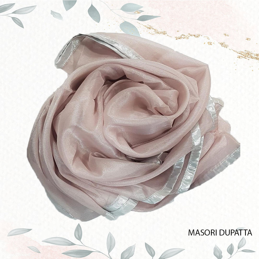 ND-Peach Maisori Dupatta Nakoosh Shop
