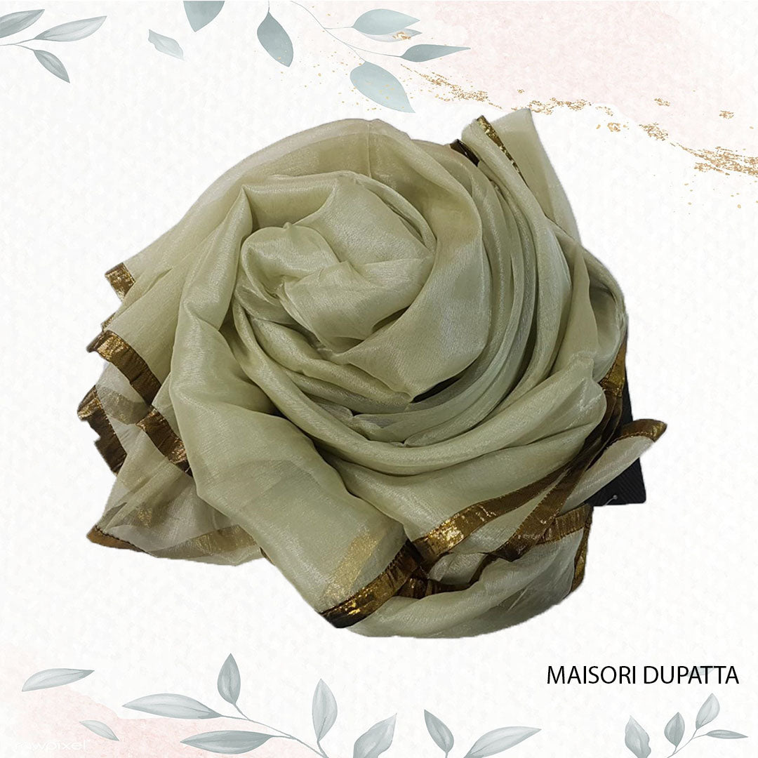ND-Pista Maisori Dupatta Nakoosh Shop