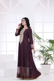 NF-4489 Purple chikankari Nakoosh Shop