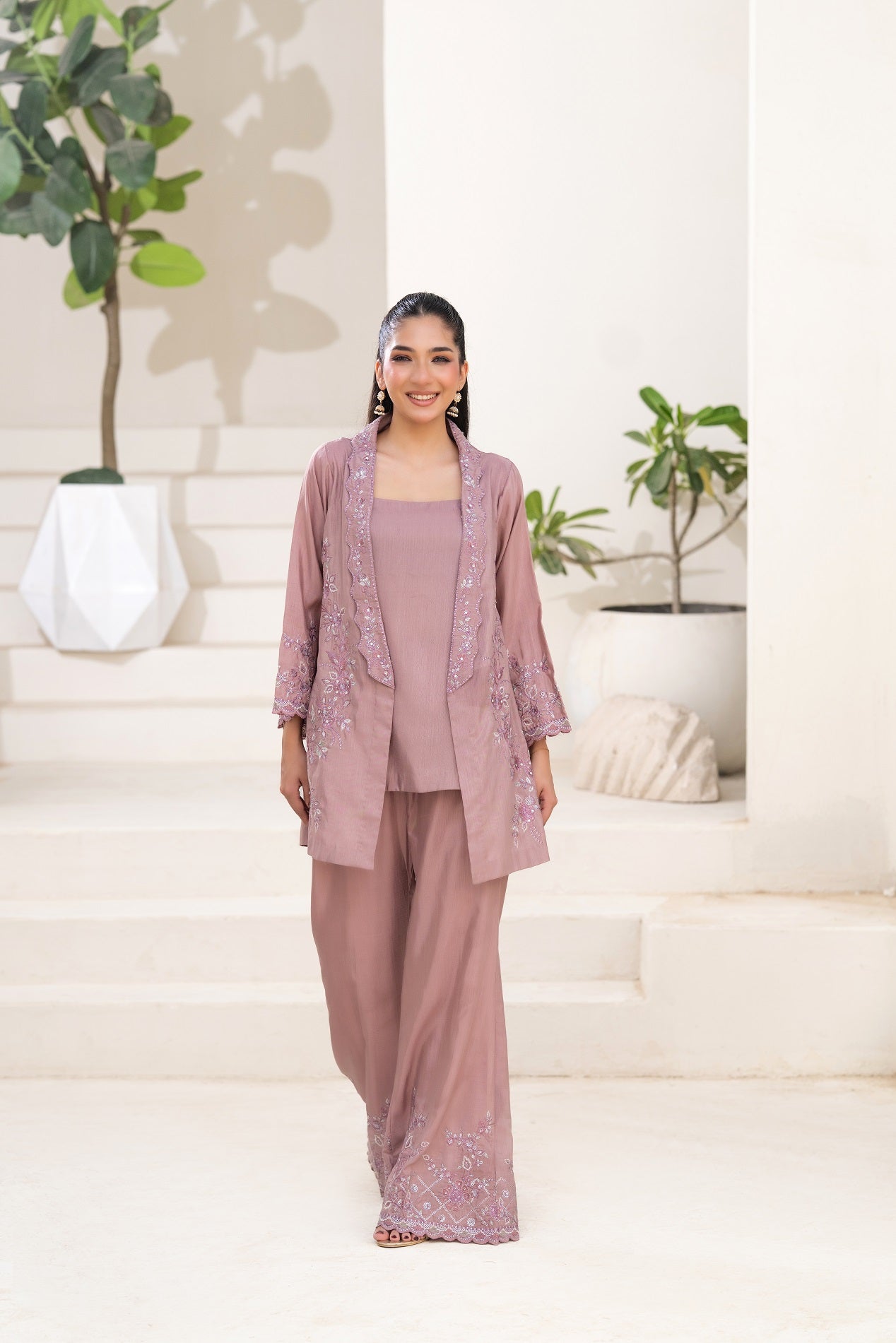 NF-6487 Mouve Silk Stitched 2PC