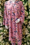 NF-Pink Floral Printed 2pc Stitched Dress Nakoosh Shop