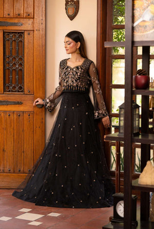 NF-6295 Black Lahanga Choli set