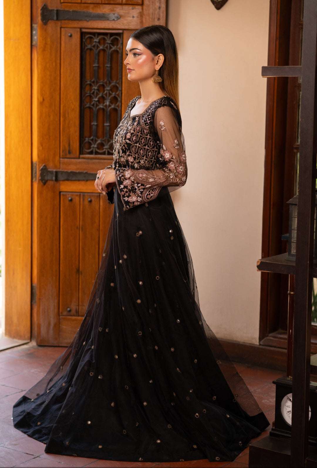 NF-6295 Black Lahanga Choli set
