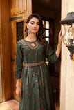 NF-5803 Green Jacquard Frock