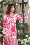 NF-259 Pink White printed Frock