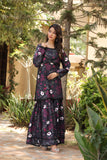 NF-5751 black Printed Ghararah suit