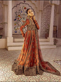 NB-5787 Maroon Anarkali Formal Stitched 3Pc Suit