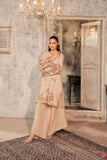 NF-5982 Beige Silk 2pc Stitched Dress