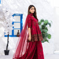 NF-6825 Maroon Cotton Stitched 2Pc