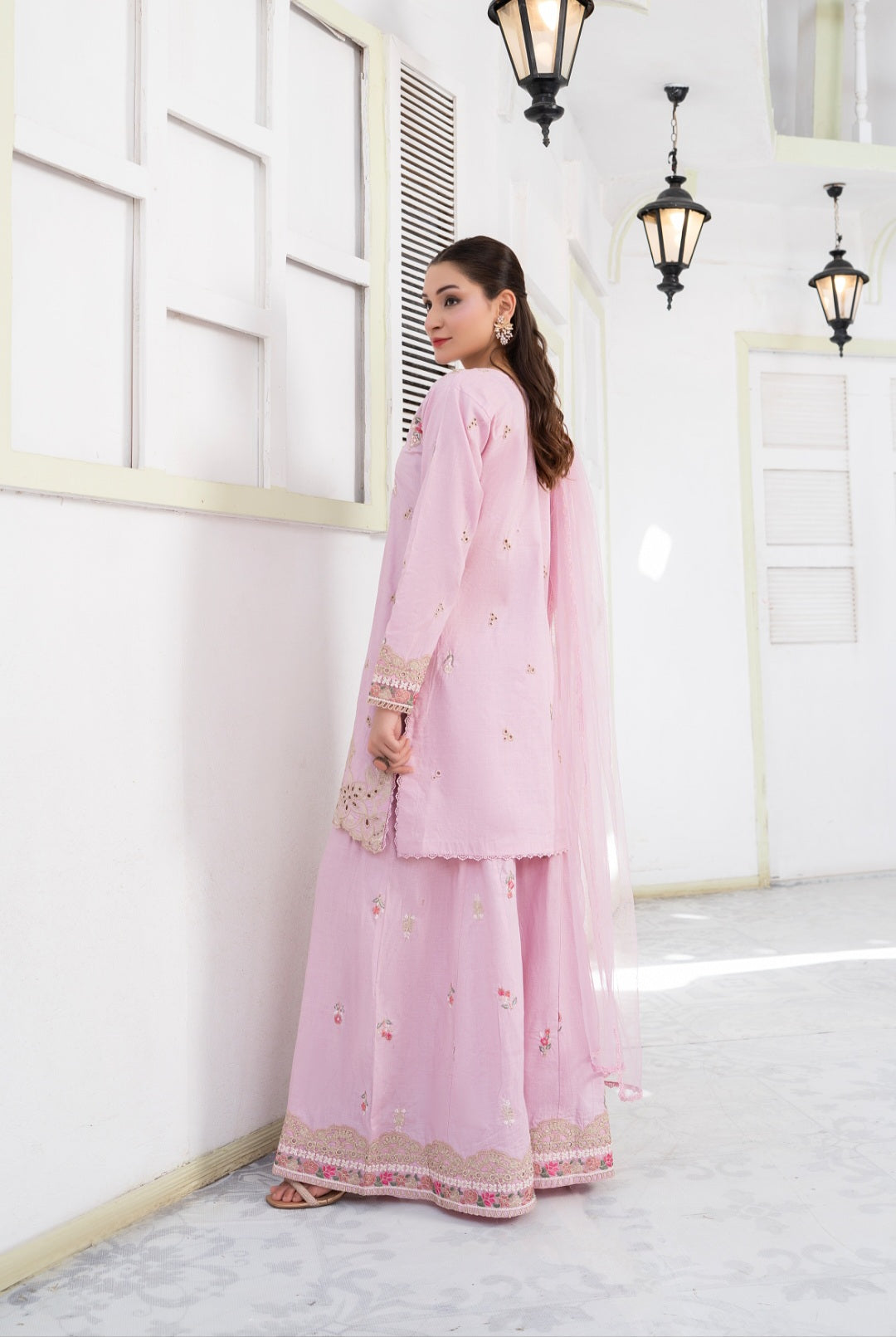 NF-6651 Pastel Pink lawn 2pc suit