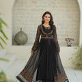 NF-6652 Black Maisori Stitched Frock