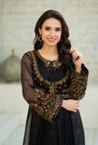 NF-6652 Black Maisori Stitched Frock