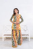 NF-6656 Multi Printed Farshi suit