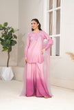 NF-6674 Pink shadded Silk 2pc suit