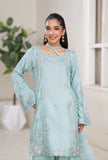 NF-6839 Ferozi Silk 2pc Dress