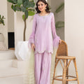 NF-6483 Lilac Rawsilk Stitched 2Pc Suit