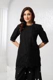 NF-6489 Black Cotton Stitched 2PC Suit