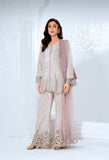 NF-6592 Silver Silk 2pc Dress