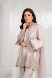 NF-6592 Silver Silk 2pc Dress