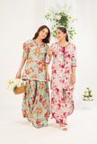 Nf-6846 Ferozi floral printed 2pc suit
