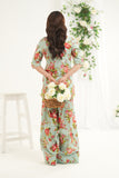 Nf-6846 Ferozi floral printed 2pc suit