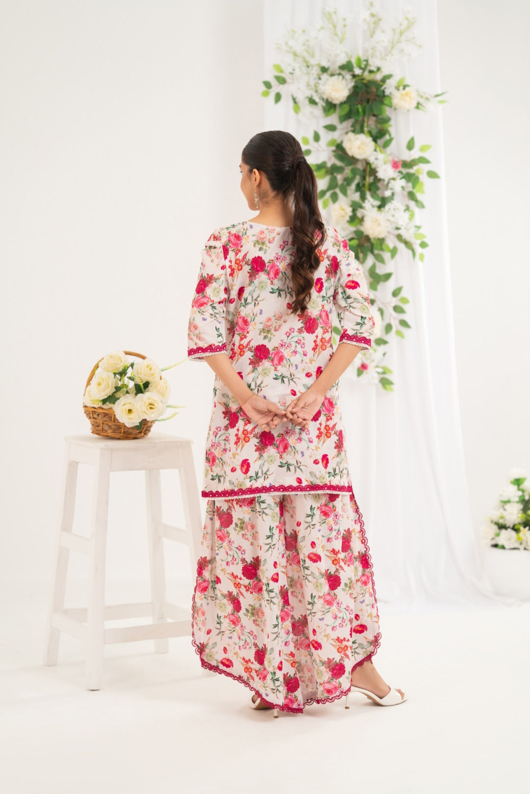 NF-6750 Rose white printed 2pc