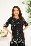 NF-6748 Black & white Printed 2pc suit