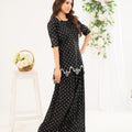 NF-6748 Black & white Printed 2pc suit
