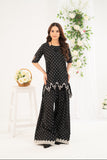 NF-6748 Black & white Printed 2pc suit