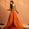 NF-7007 Mehndi Rust Lehenga Choli