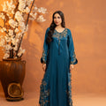 NF-6767 Teal Green Silk Stitched 2PC Suit