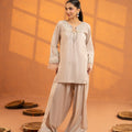 NF-7003 Ivory RawSilk Stitched 2PC Suit