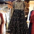 NB- 5050 Black Net Dress 3Pc