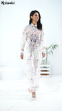 NF-349781 White Printed 2Pc Suit